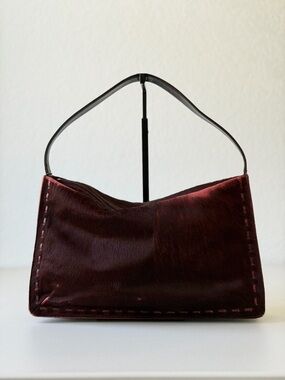 2000 Coach West End Hobo Oxblood Calfhair